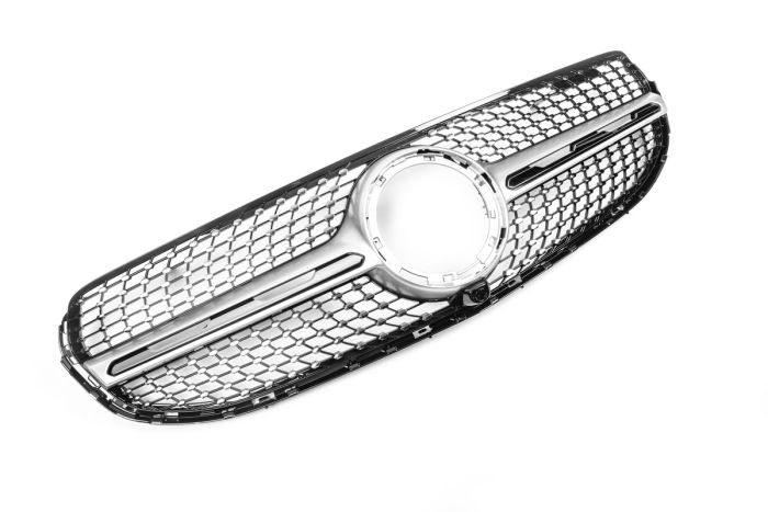 Передняя решетка Diamond Silver (2020-2024) для Mercedes GLC X253