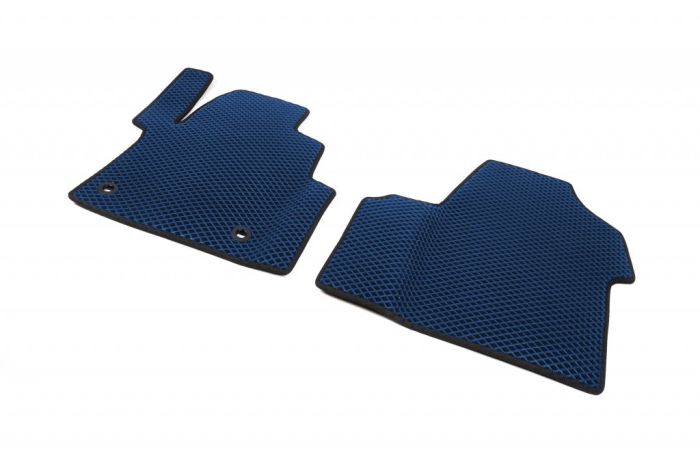 Полиуретановые коврики (2 шт, EVA, синие) 1-20241 для Opel Vivaro 2019-2024 гг