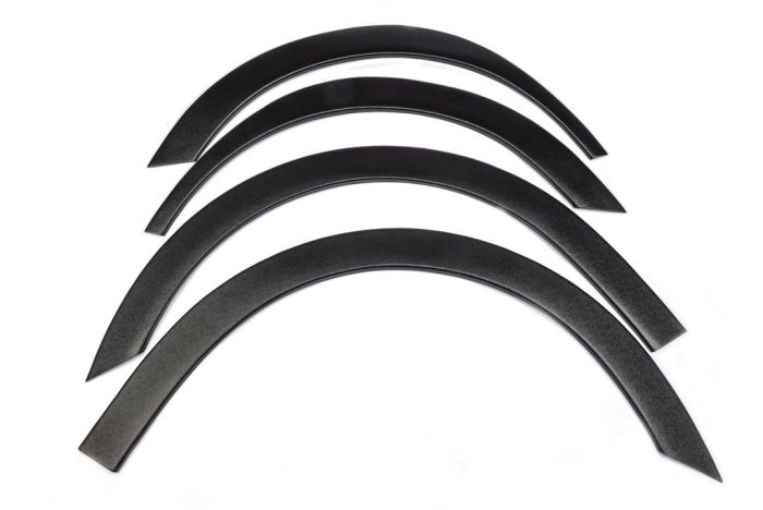 Накладки на арки (4 шт, черные) 2 боковые двери, Металл для Citroen Berlingo 2008-2018 гг
