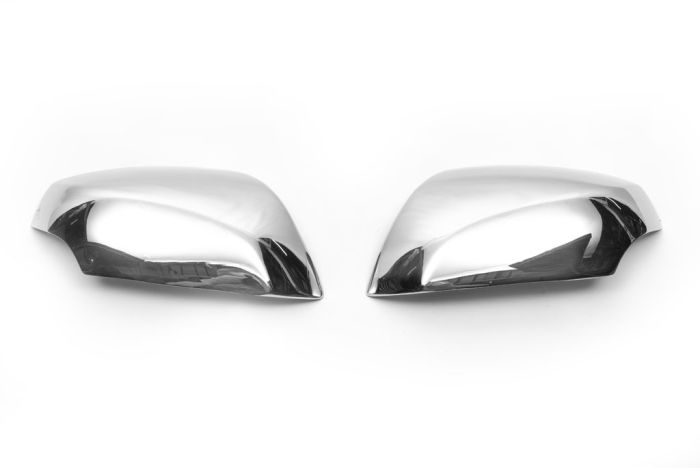 Накладки на зеркала (2 шт, нерж.) Carmos - Турецкая сталь для Renault Fluence 2009-2016 гг