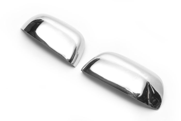 Накладки на зеркала (2 шт, нерж.) OmsaLine - Итальянская нержавейка для Renault Lodgy 2013-2022 гг