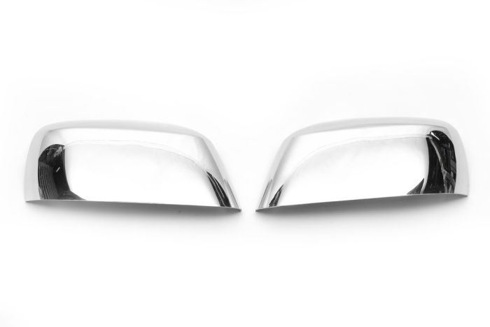 Накладки на зеркала (2 шт, пласт.) С повторителем поворота для Nissan Navara 2006-2015 гг
