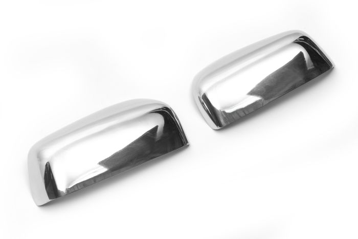 Накладки на зеркала вариант №2 (2 шт, нерж) для Ford Connect 2010-2013 гг