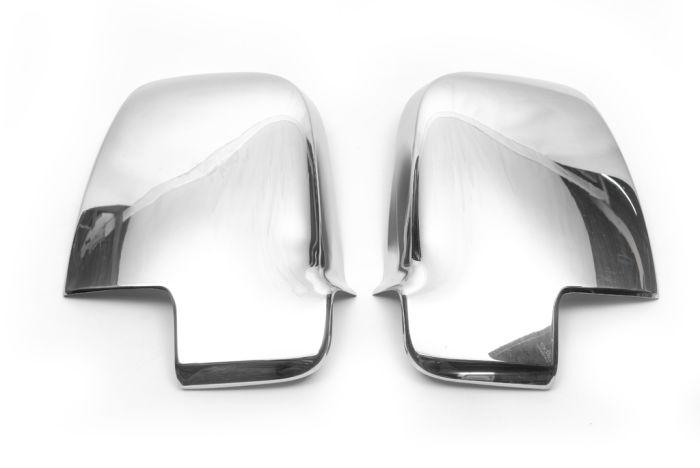 Накладки на зеркала (2 шт, нерж) Carmos - Турецкая сталь для Mercedes Sprinter 2018-2024 гг