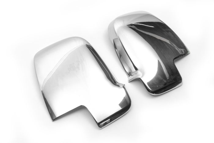 Накладки на зеркала (2 шт, нерж) Carmos - Турецкая сталь для Mercedes Sprinter 2018-2024 гг