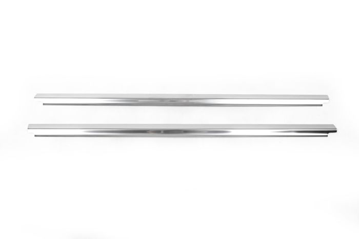 Молдинги стекол (2 шт, нерж) Carmos - Турецкая сталь для Mercedes Viano 2004-2015 гг