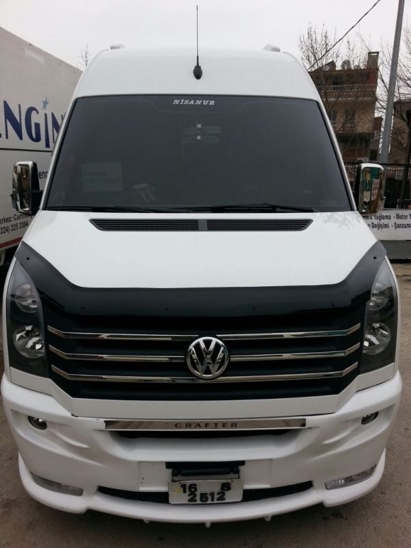 Дефлектор капота 2006-2024, 2011-2024 (EuroCap) для Volkswagen Crafter 2006-2017 гг