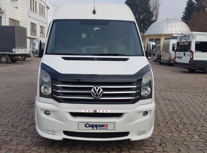 Дефлектор капота 2006-2024, 2011-2024 (EuroCap) для Volkswagen Crafter 2006-2017 гг