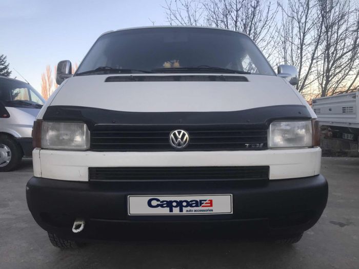 Дефлектор капота (прямые фары) (EuroCap V1) для Volkswagen T4 Caravelle/Multivan