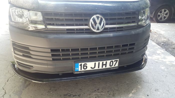 Передняя лип накладка 2015-2018 Standart (ABS) для Volkswagen T6 2015-2024, 2019-2024 гг