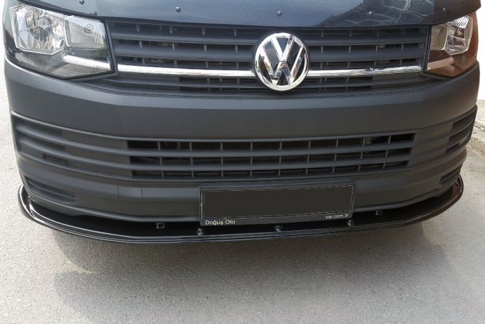 Передняя лип накладка 2015-2018 Standart (ABS) для Volkswagen T6 2015-2024, 2019-2024 гг