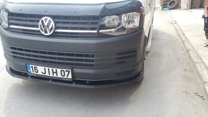 Передняя лип накладка 2015-2018 Standart (ABS) для Volkswagen T6 2015-2024, 2019-2024 гг