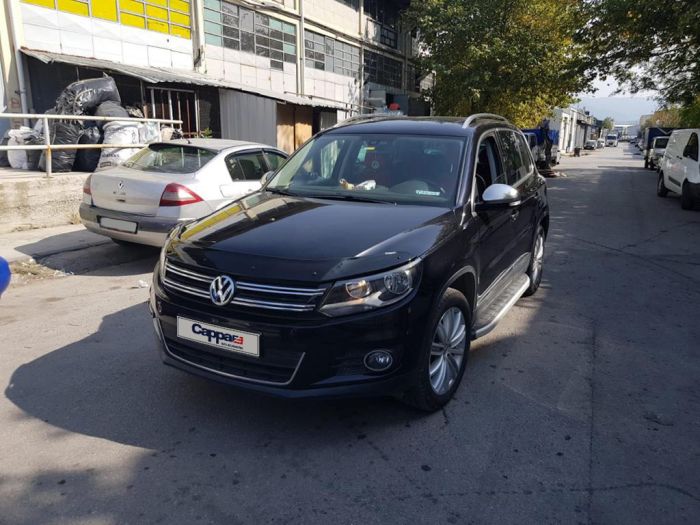 Дефлектор капота (EuroCap) для Volkswagen Tiguan 2007-2016 гг