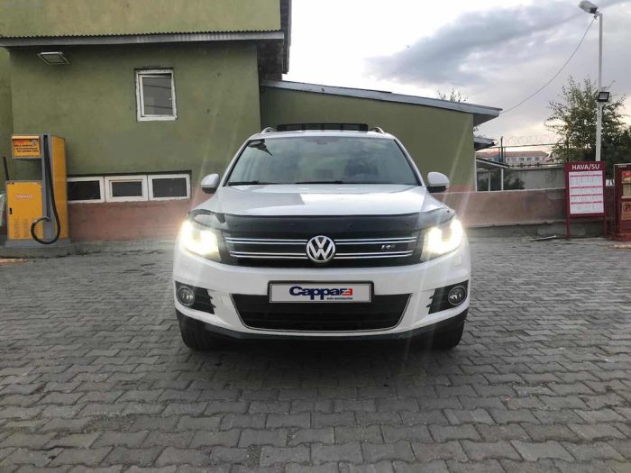 Дефлектор капота (EuroCap) для Volkswagen Tiguan 2007-2016 гг