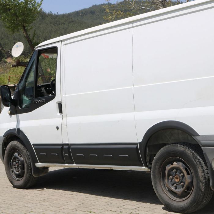 Молдинг двери EuroCap (6 шт, ABS, короткая база) для Ford Transit 2000-2014 гг