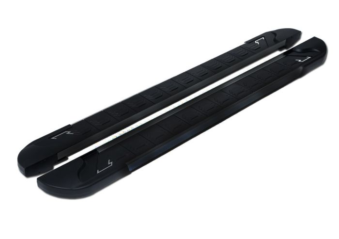 Боковые пороги RedLine Black (2 шт., алюминий) для Acura MDX 2013-2024 гг