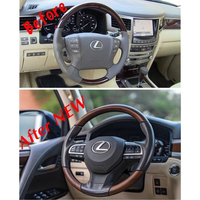 Руль в сборе (под дерево) для Lexus LX570 / 450d