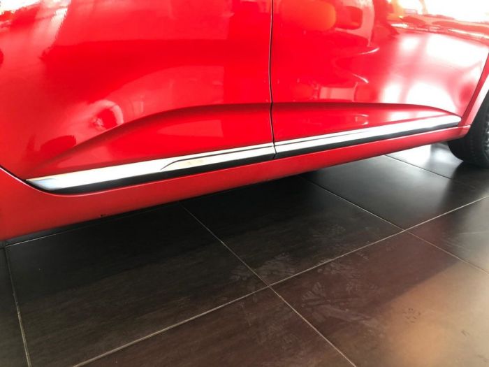 Накладки на дверной молдинг (нерж) Carmos - Турецкая сталь для Renault Clio V 2019-2024гг