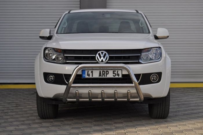 Кенгурятник WT003 (нерж) для Volkswagen Amarok 2010-2022 гг