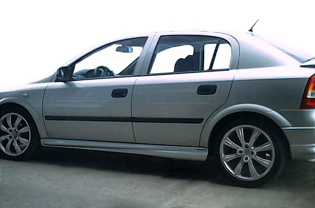 Боковые пороги HB (под покраску) для Opel Astra G classic 1998-2012 гг