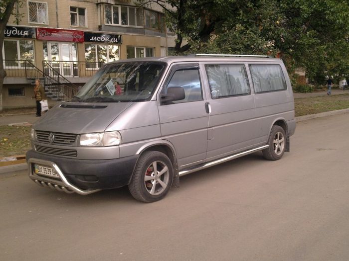 Боковые трубы (2 шт, нерж) 60мм, Короткая база для Volkswagen T4 Transporter