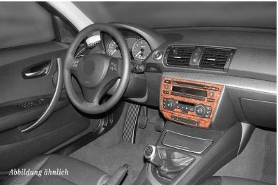 Накладки на панель Алюминий для BMW 1 серия E81/82/87/88 2004-2011 гг