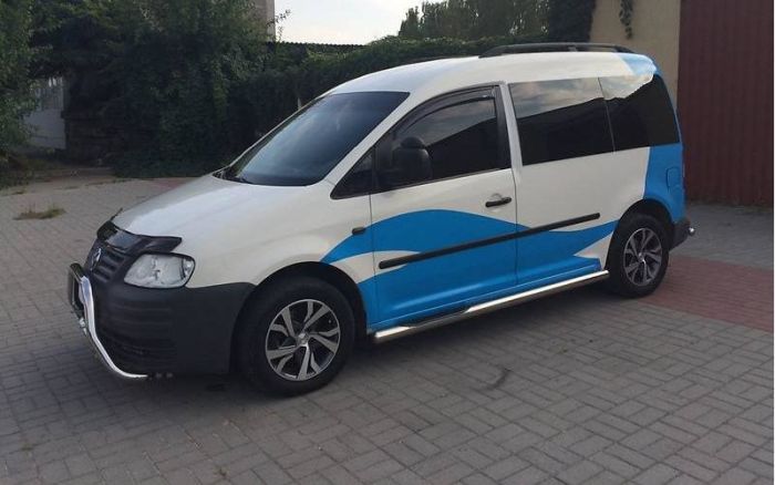 Ветровики (2 шт, HIC) для Volkswagen Caddy 2010-2015 гг