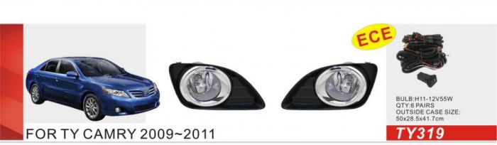 Противотуманки 2009-2011 (2 шт, галогенные) для Toyota Camry