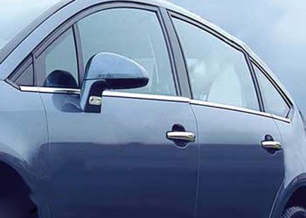 Наружняя окантовка стекол (нерж.) Hatchback, Carmos - Турецкая сталь для Citroen C-4 2005-2010 гг