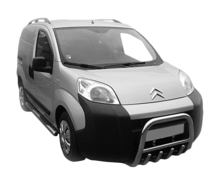 Кенгурятник QT006 (нерж) для Peugeot Bipper 2008-2024 гг