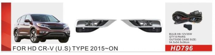 Противотуманки 2014-2016 US-type (галогенные) для Honda CRV