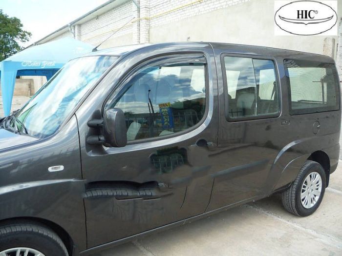 Ветровики (2 шт, HIC) для Fiat Doblo I 2005-2010 гг