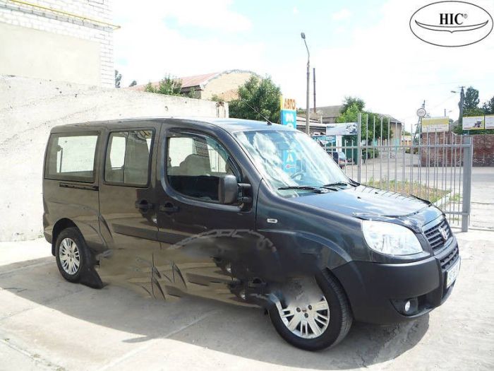 Ветровики (2 шт, HIC) для Fiat Doblo I 2005-2010 гг