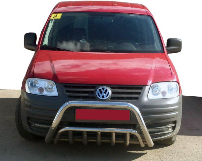 Кенгурятник WT002 (нерж) для Volkswagen Caddy 2004-2010 гг