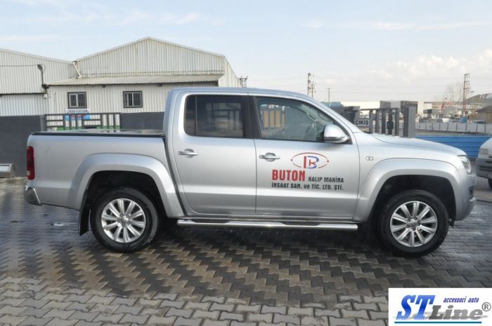 Боковые трубы (2 шт, нерж) 60мм для Volkswagen Amarok 2010-2022 гг