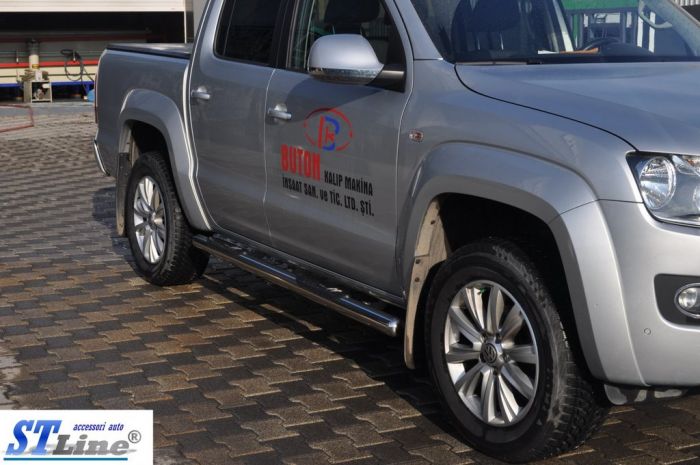 Боковые трубы (2 шт, нерж) 60мм для Volkswagen Amarok 2010-2022 гг