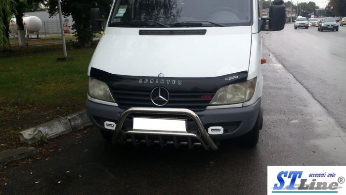 Кенгурятник WT002 (нерж.) для Mercedes Sprinter 1995-2006 гг