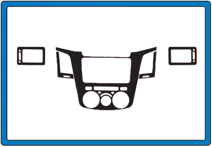 Накладки на панель Карбон для Toyota Hilux 2006-2015 гг