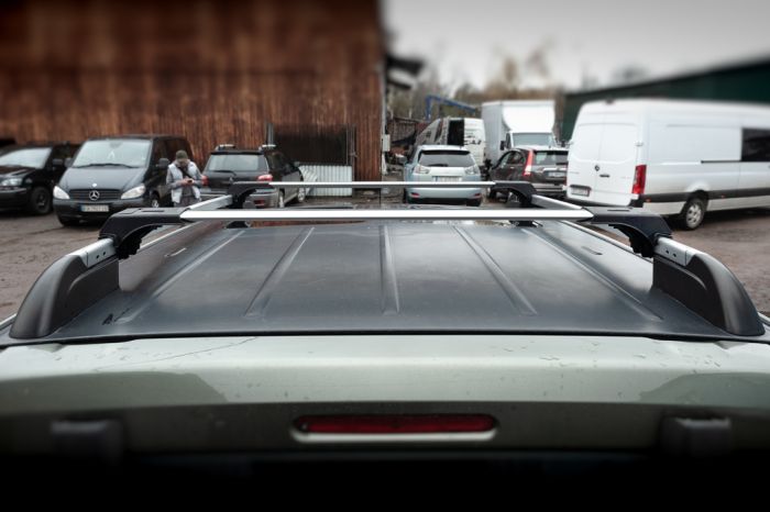 Поперечен на рейлинги под ключ Skybar V1 (2 шт) Серый для Peugeot Partner Tepee 2008-2018 гг