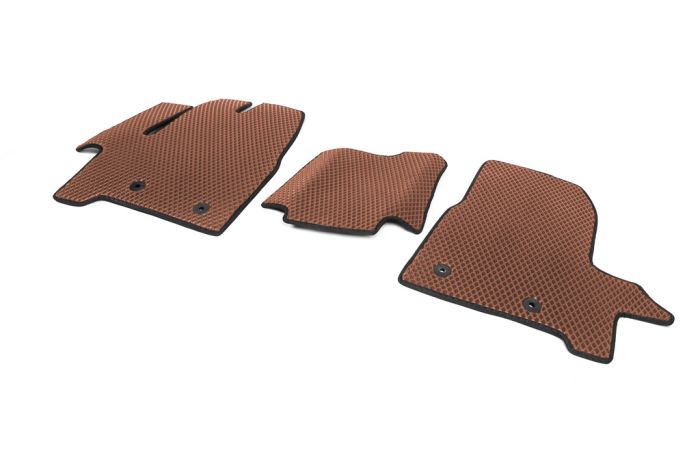 Коврики EVA (Передние, коричневые) для Ford Custom 2013-2024 гг