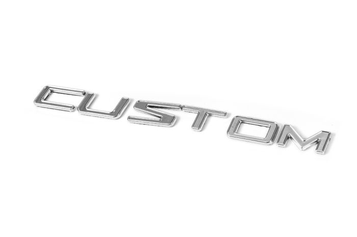 Надпись Custom (180 на 13 мм) для Ford Custom 2013-2024 гг