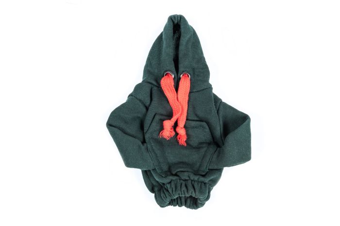 Чехол КПП кофта-худия (зеленая, красный шнурок)