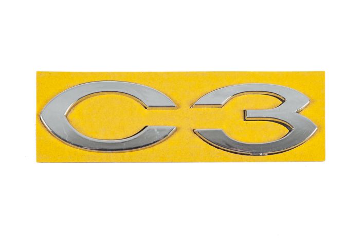 Надпись C3 (113мм на 30мм) для Citroen C-3 2010-2017 гг