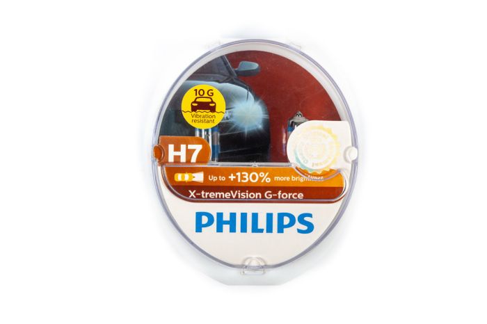 Лампа головного света Philips H7 55W 12972XVG X-treme Vision G-Force -2024130%