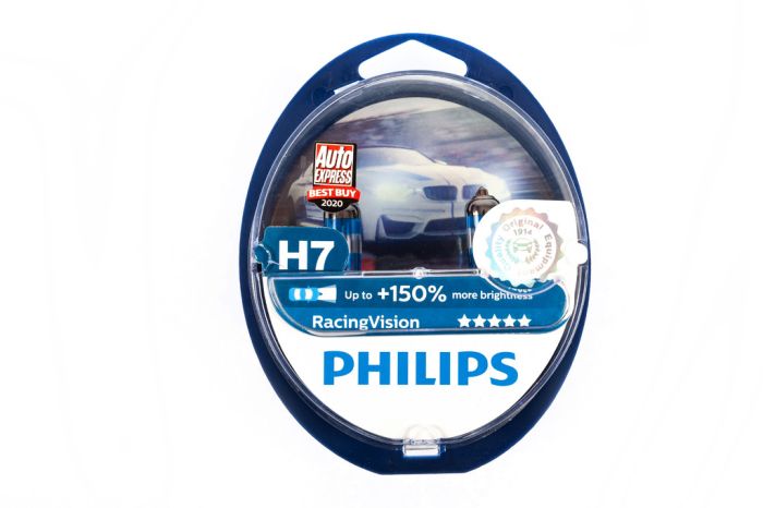 Лампа головного света Philips H7 55W 12972RV Racing Vision 150%
