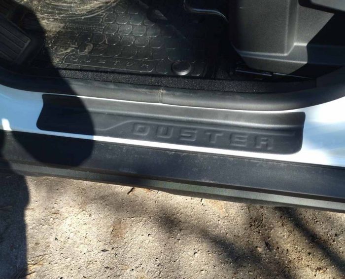 Накладки на дверные пороги EuroCap (4 шт, ABS) для Dacia Duster 2018-2024 гг