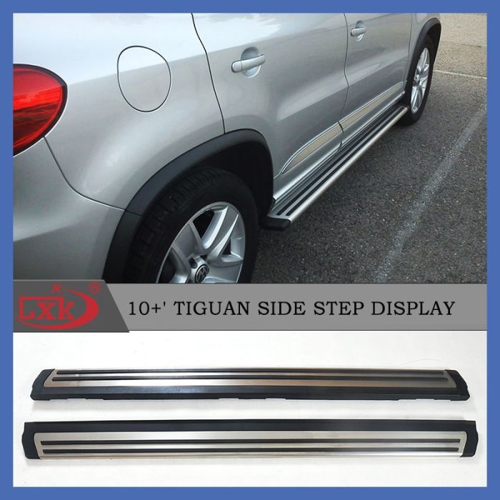 Боковые пороги оригинал V1 (2 шт, алюм) для Volkswagen Tiguan 2007-2016 гг