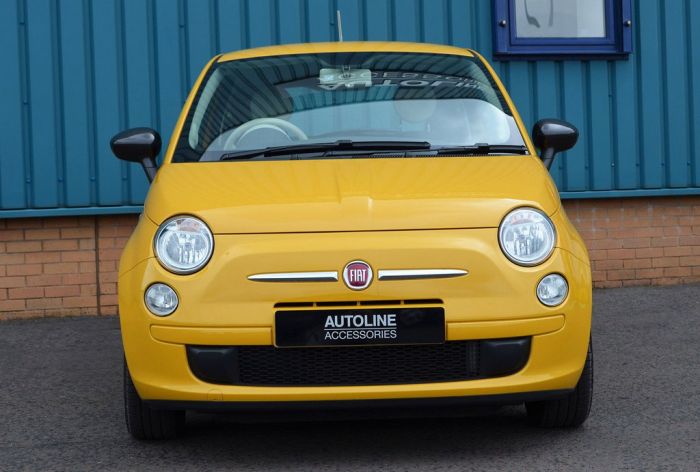 Накладки на зеркала 2007-2015 (2 шт, натуральный карбон) для Fiat 500/500L