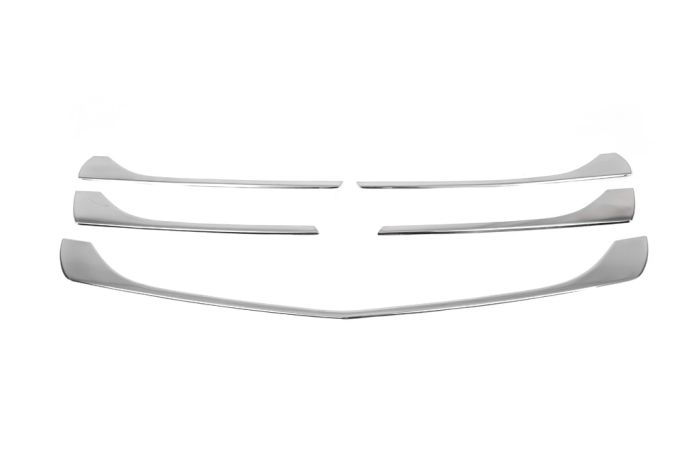 Накладки на решетку 2014-2020 (5 шт, нерж) Carmos - Турецкая сталь для Mercedes Vito / V W447