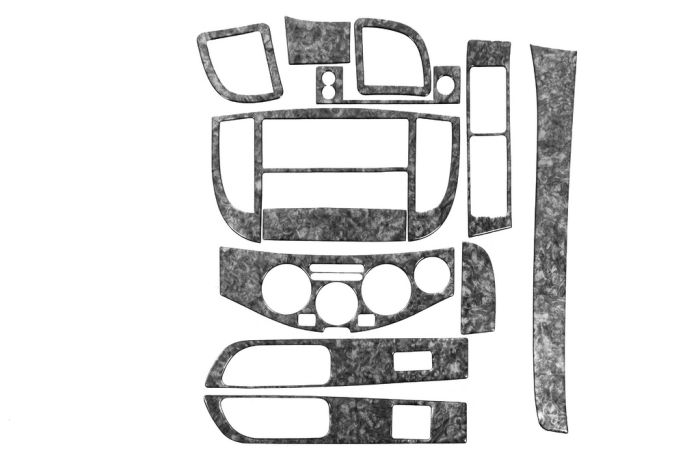 Накладки на панель Карбон для Nissan Micra K12 2003-2010 гг